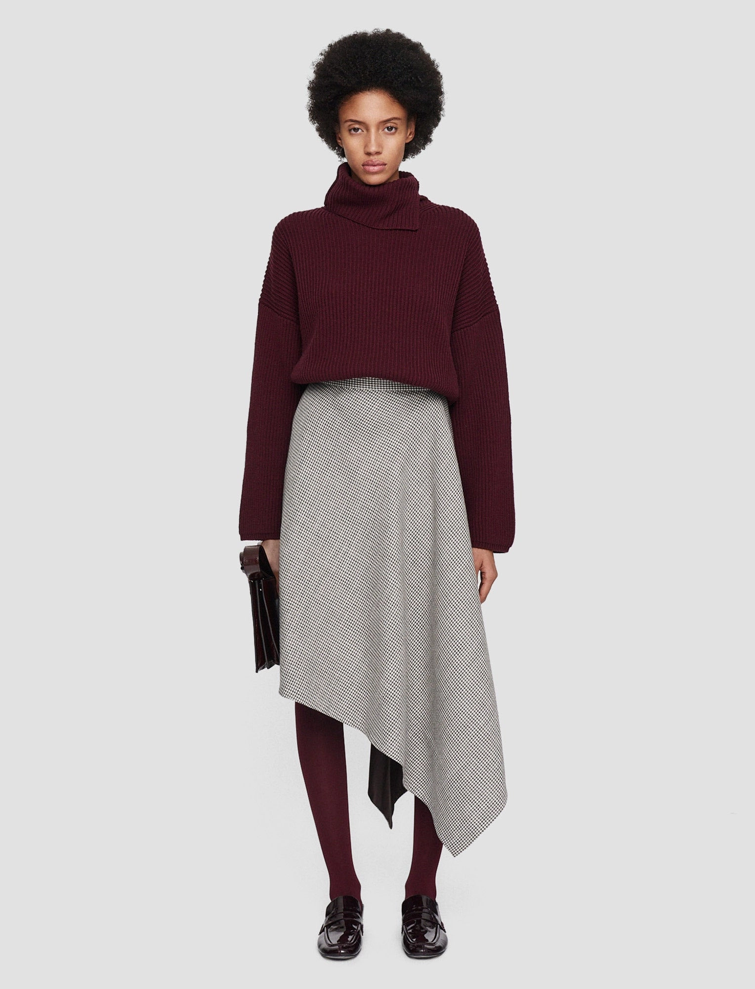 Slip Resistant Waistband Style Staple Fluid Mouline Duparc Skirt