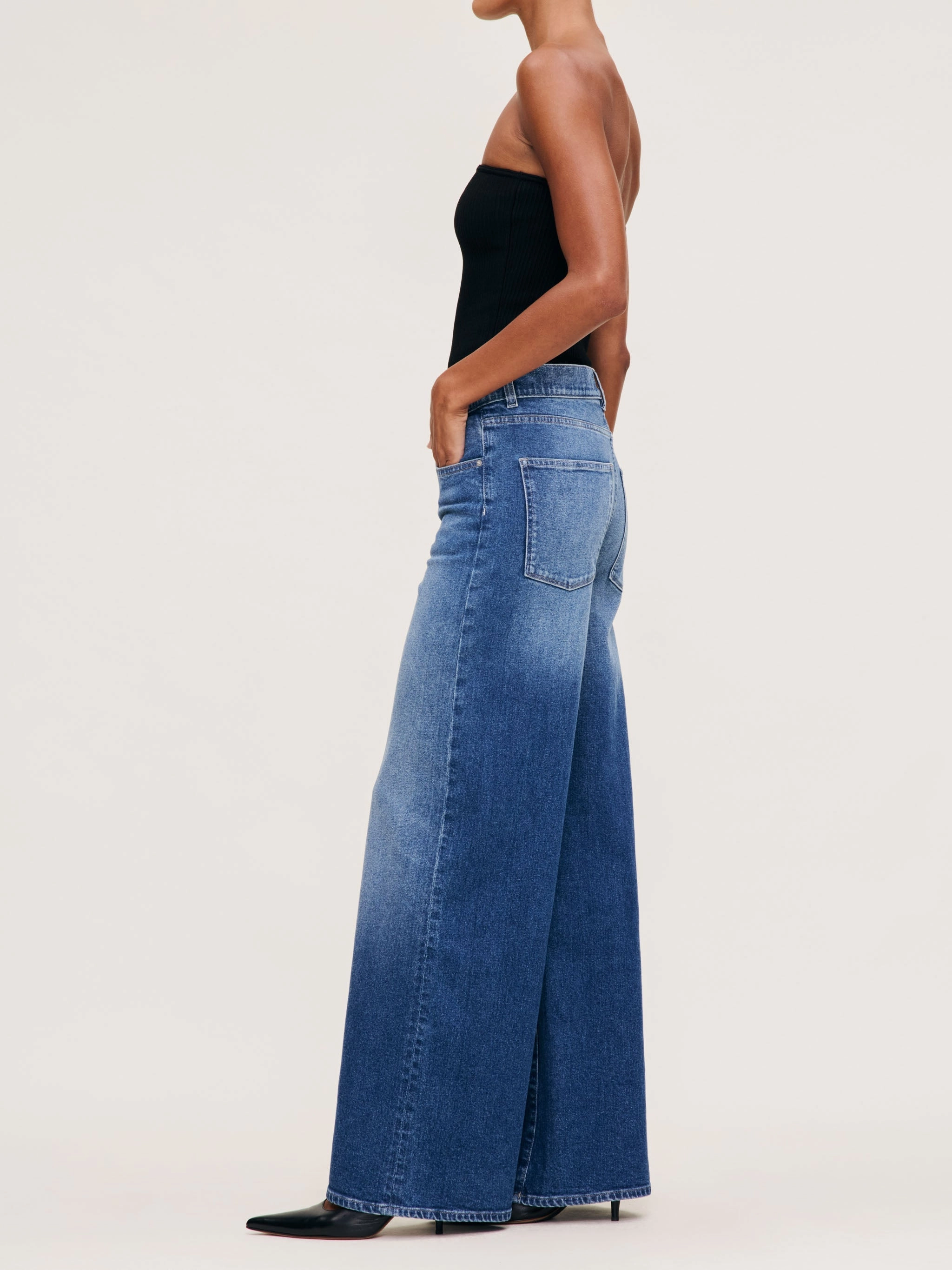 MultiPocket HEPBURN WIDE LEG MID RISE ANKLE