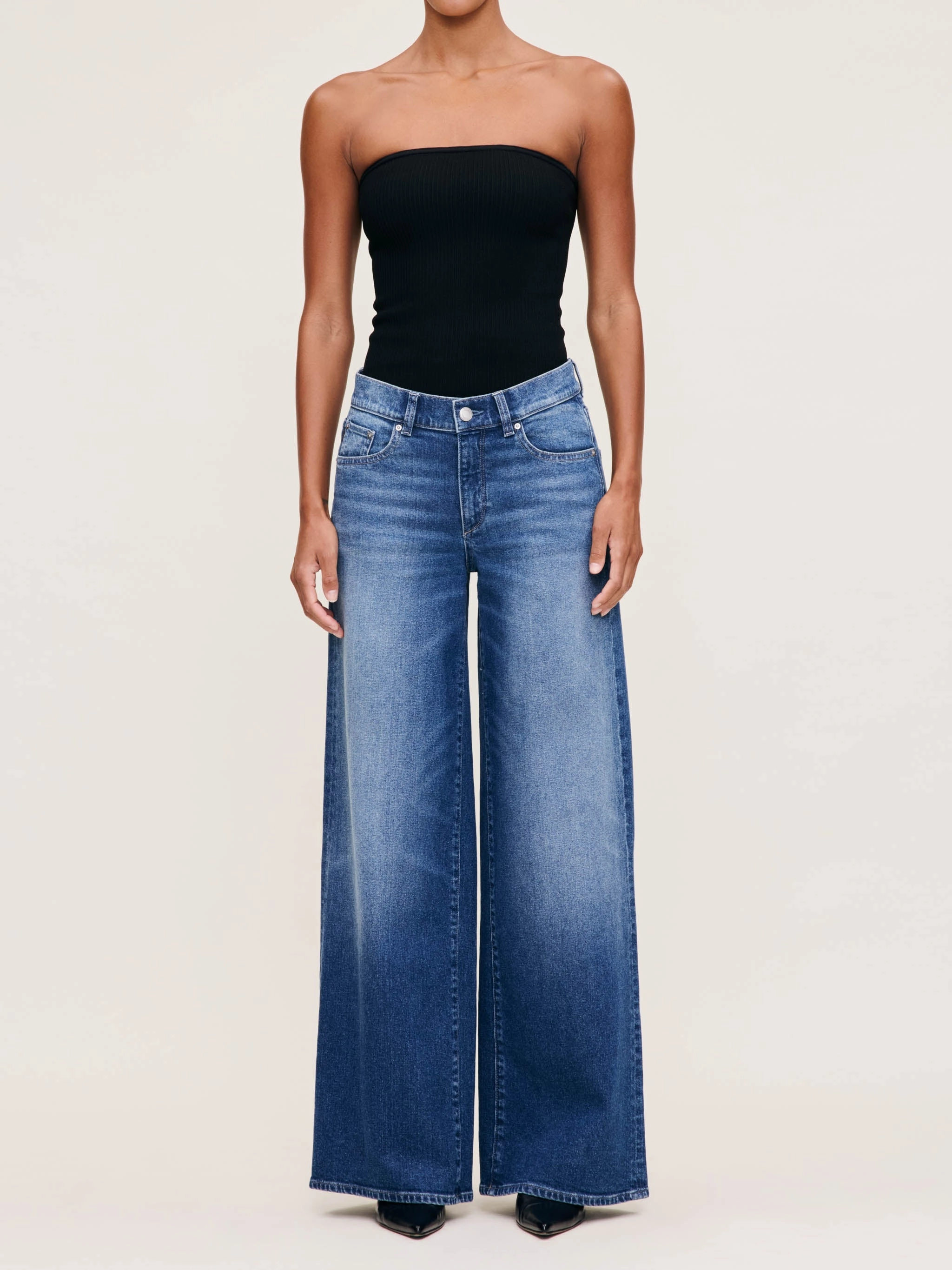 Seasonal Basic HEPBURN WIDE LEG MID RISE ANKLE