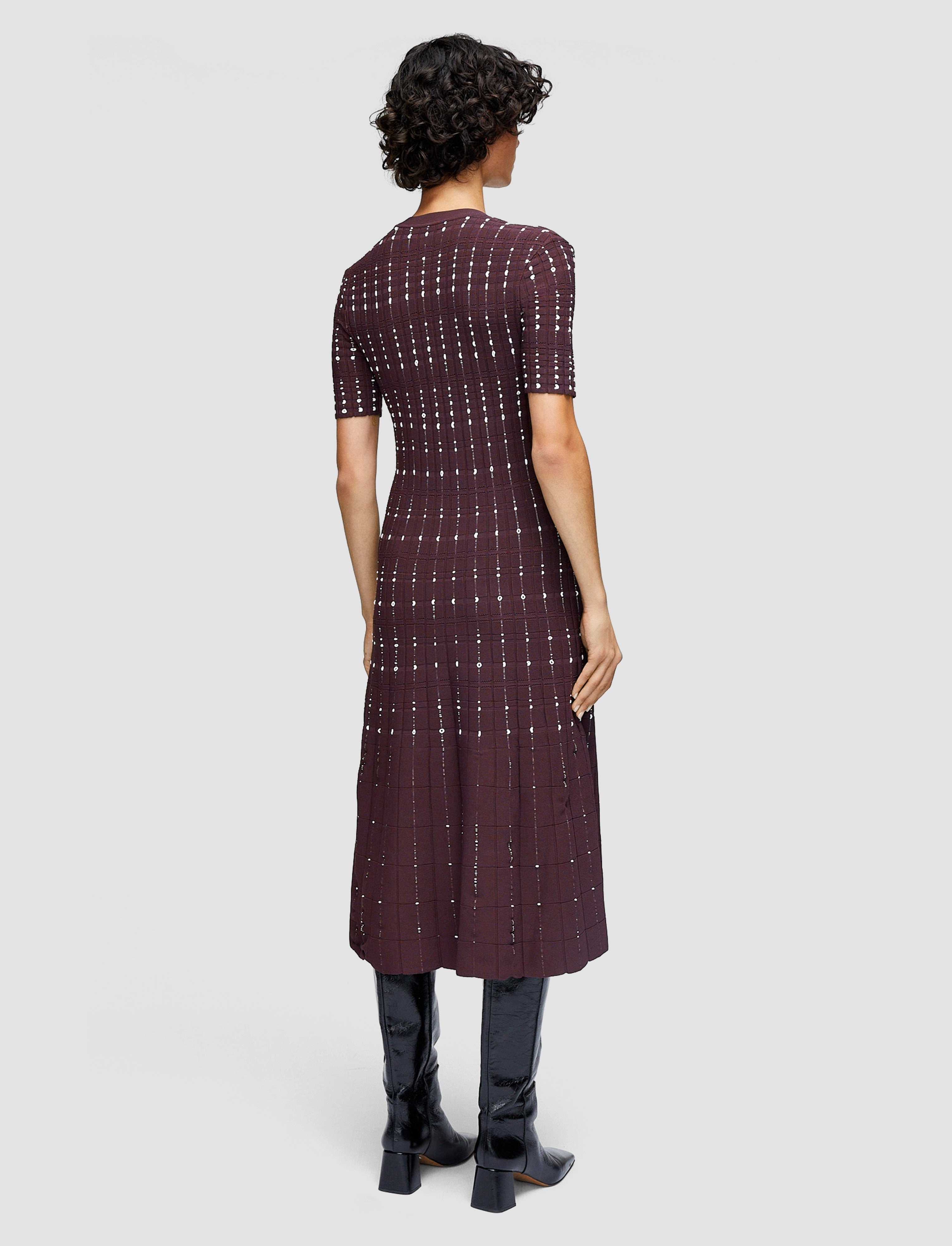 Farm Scene Fragmented Stripes Dress