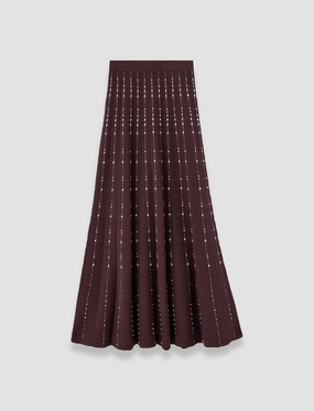 Vibrant Flow Fragmented Stripes Skirt