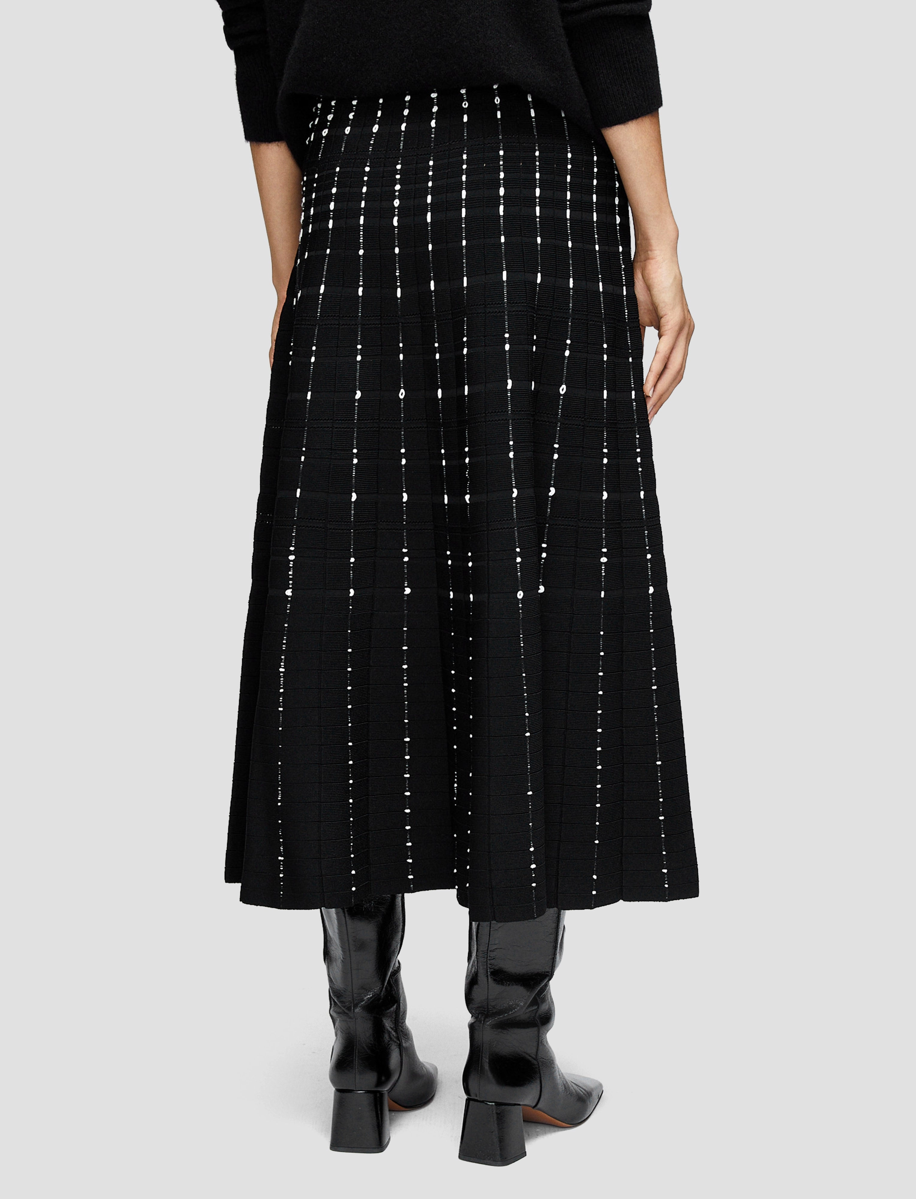 Wrap style Mall Brand Look Fragmented Stripes Skirt