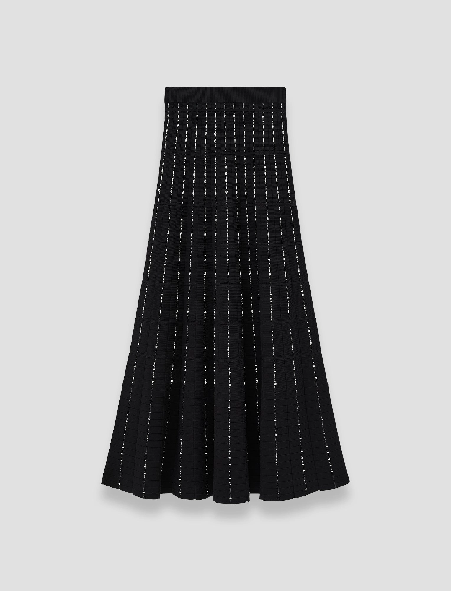 Soft Touch Non Irritating Texture Fragmented Stripes Skirt