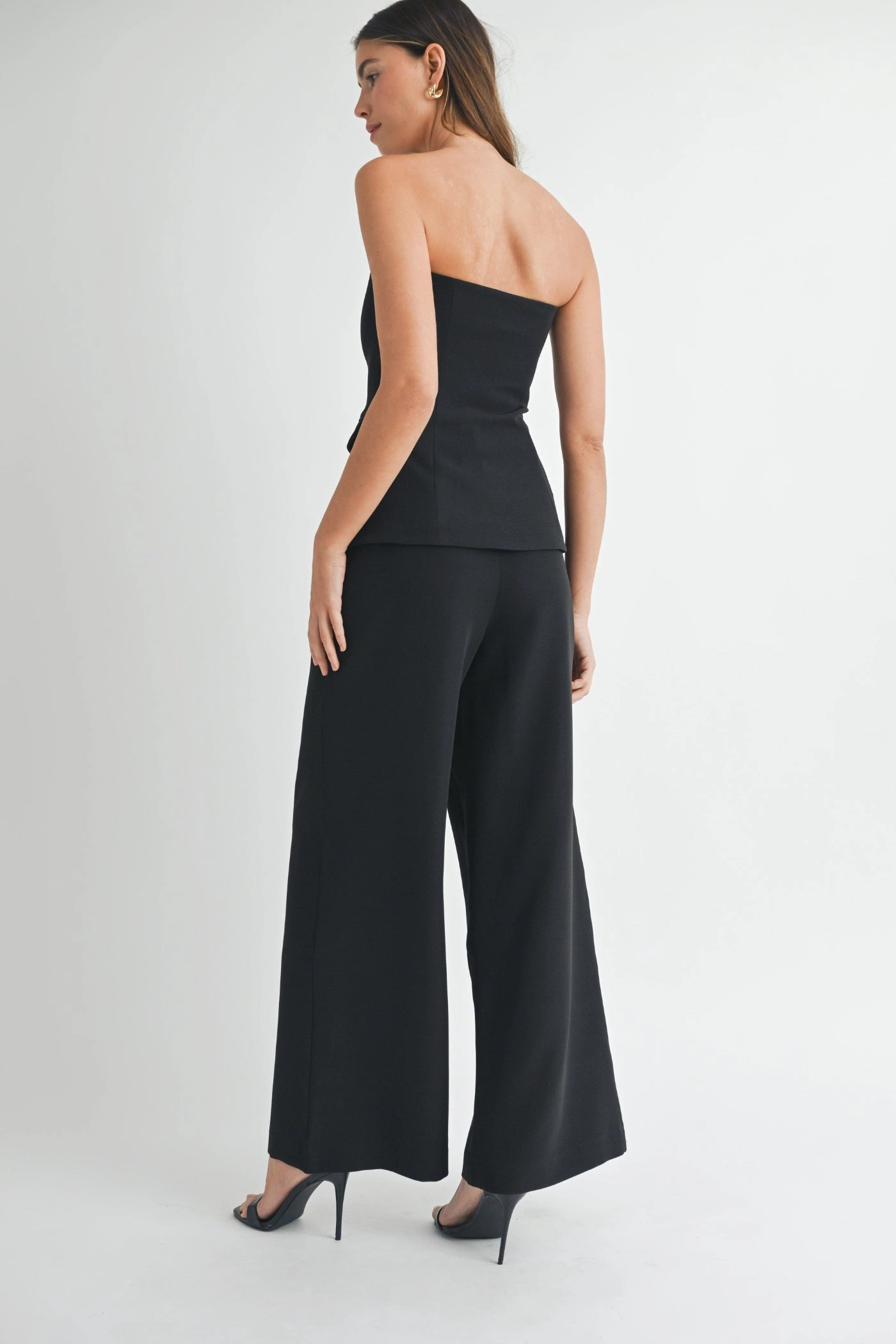 FRAN CREPE TAILORED TROUSERS Simple Cut TaglessComfort