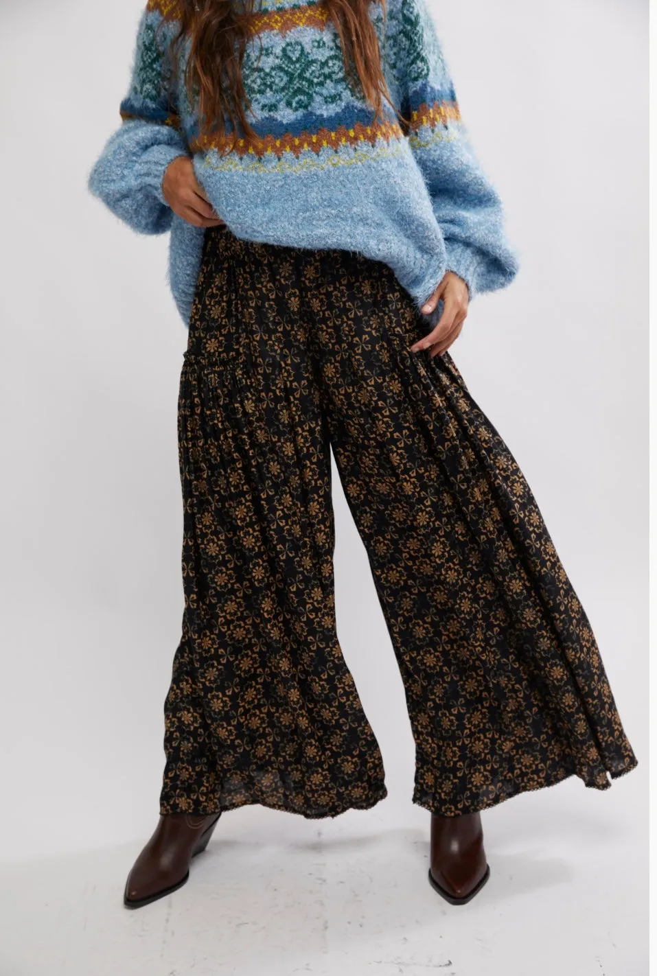Free People SO Charming WIde Leg Pant