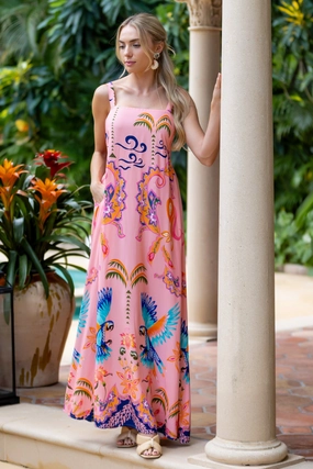 Giselle Dress / Pink Parrot Timeless Shape