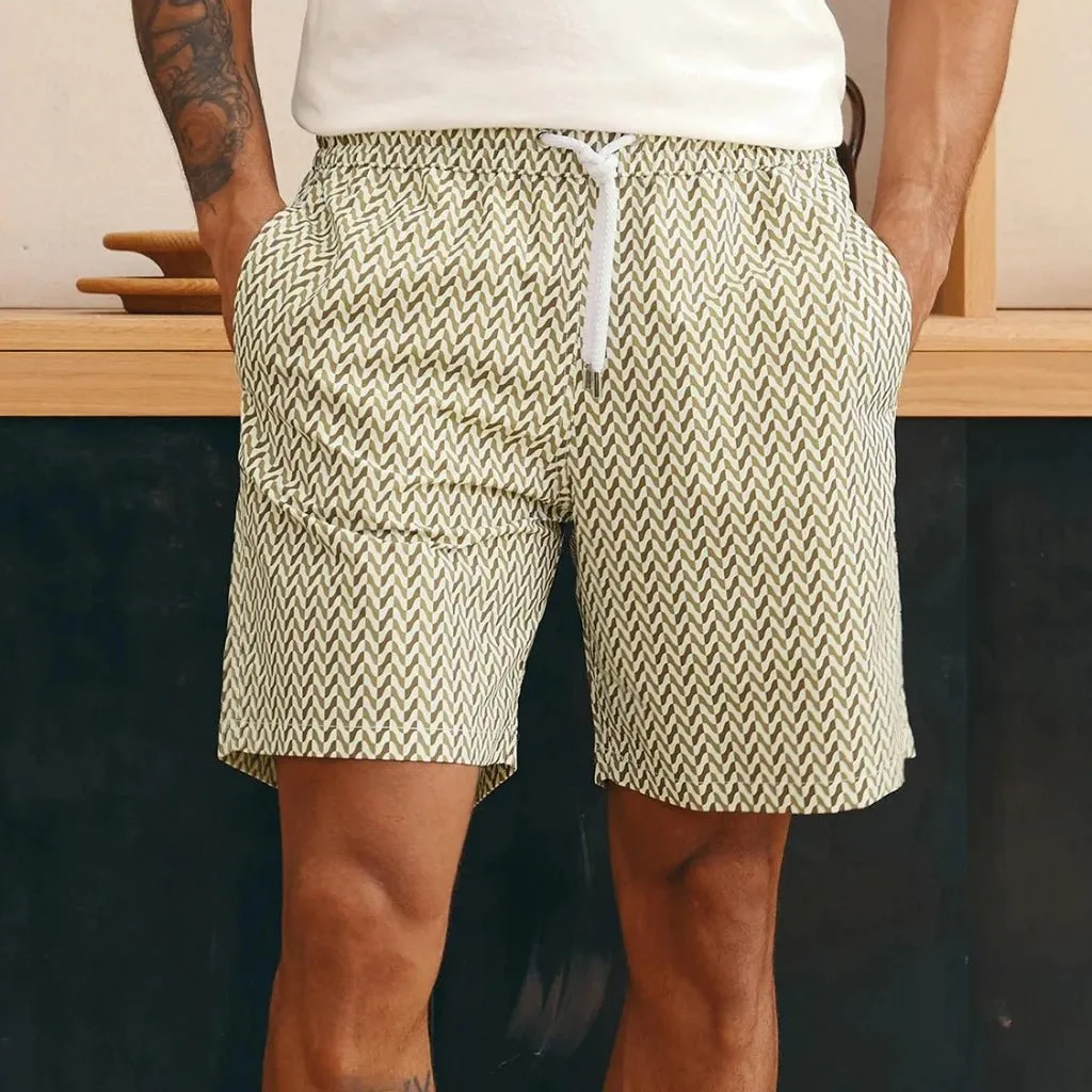 FRESCOBAL CARIOCA Board Swim Short Copacabana WHITE/GREEN REG