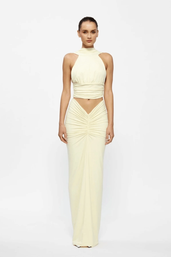 Calm Movement Insulating-Lining Cassidy Top Lemon