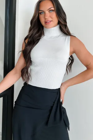 Hypoallergenic Inner Layer Heard About You Knit Turtleneck Tank (Heather Grey)