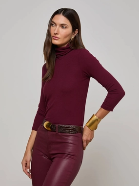 SeamlessDesign Noise Reducing Fabric Treatment Aja Turtleneck Dark Port