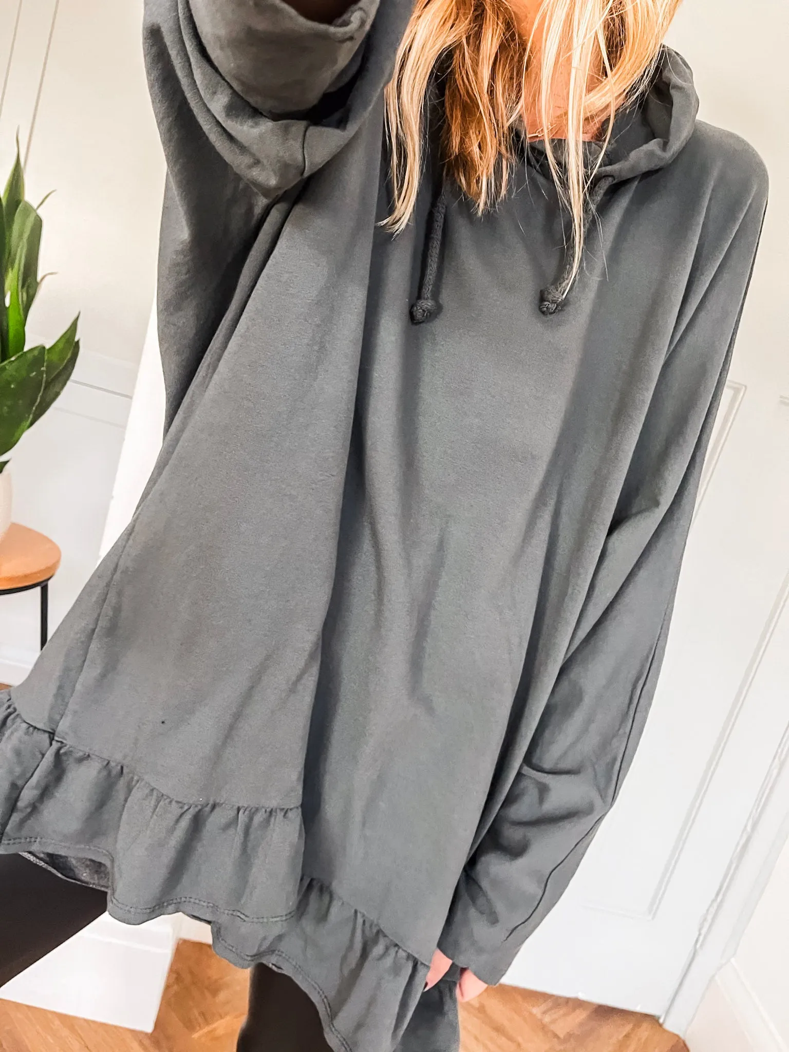 Frill Sweat Hoodie