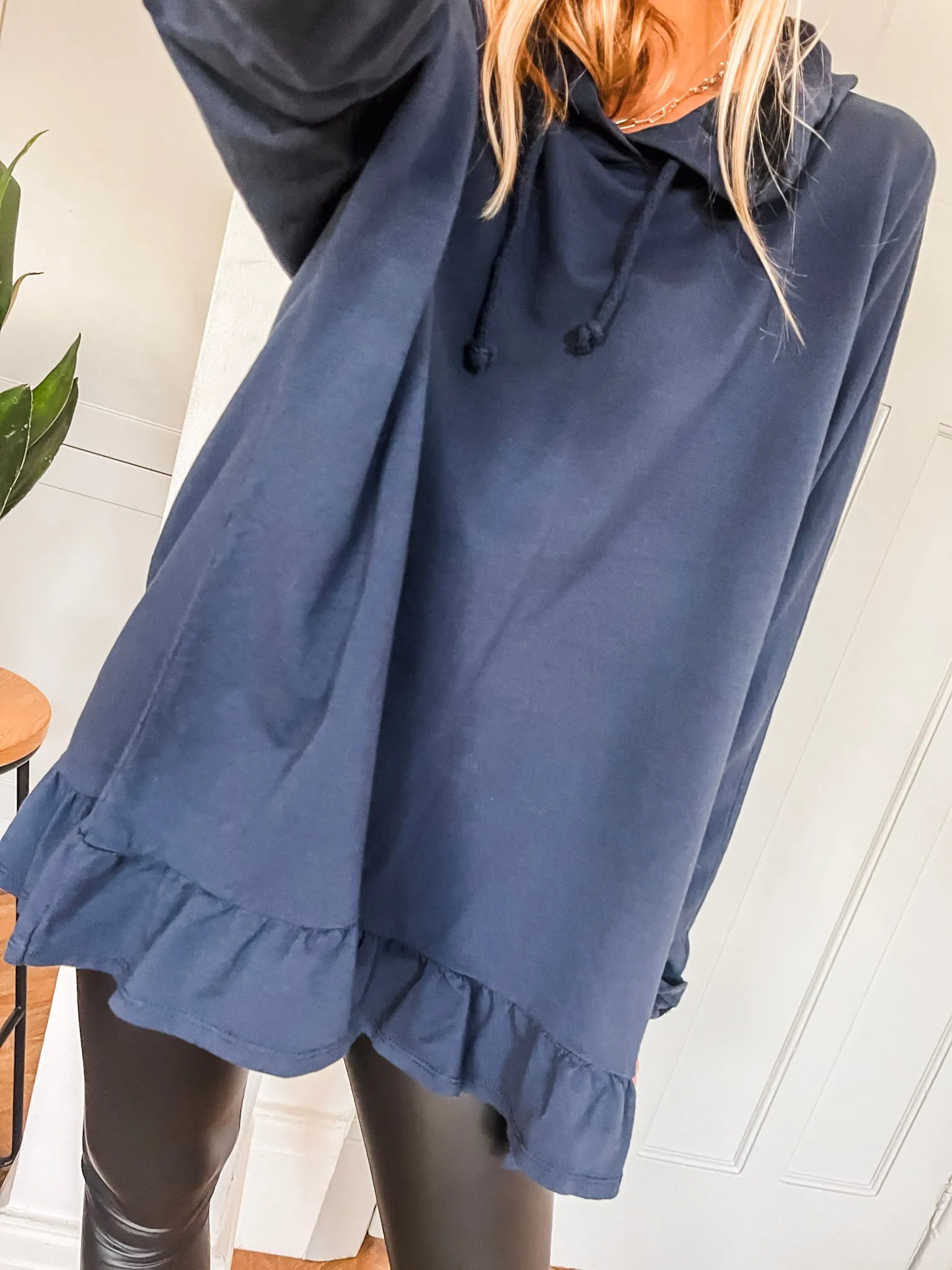 Frill Sweat Hoodie