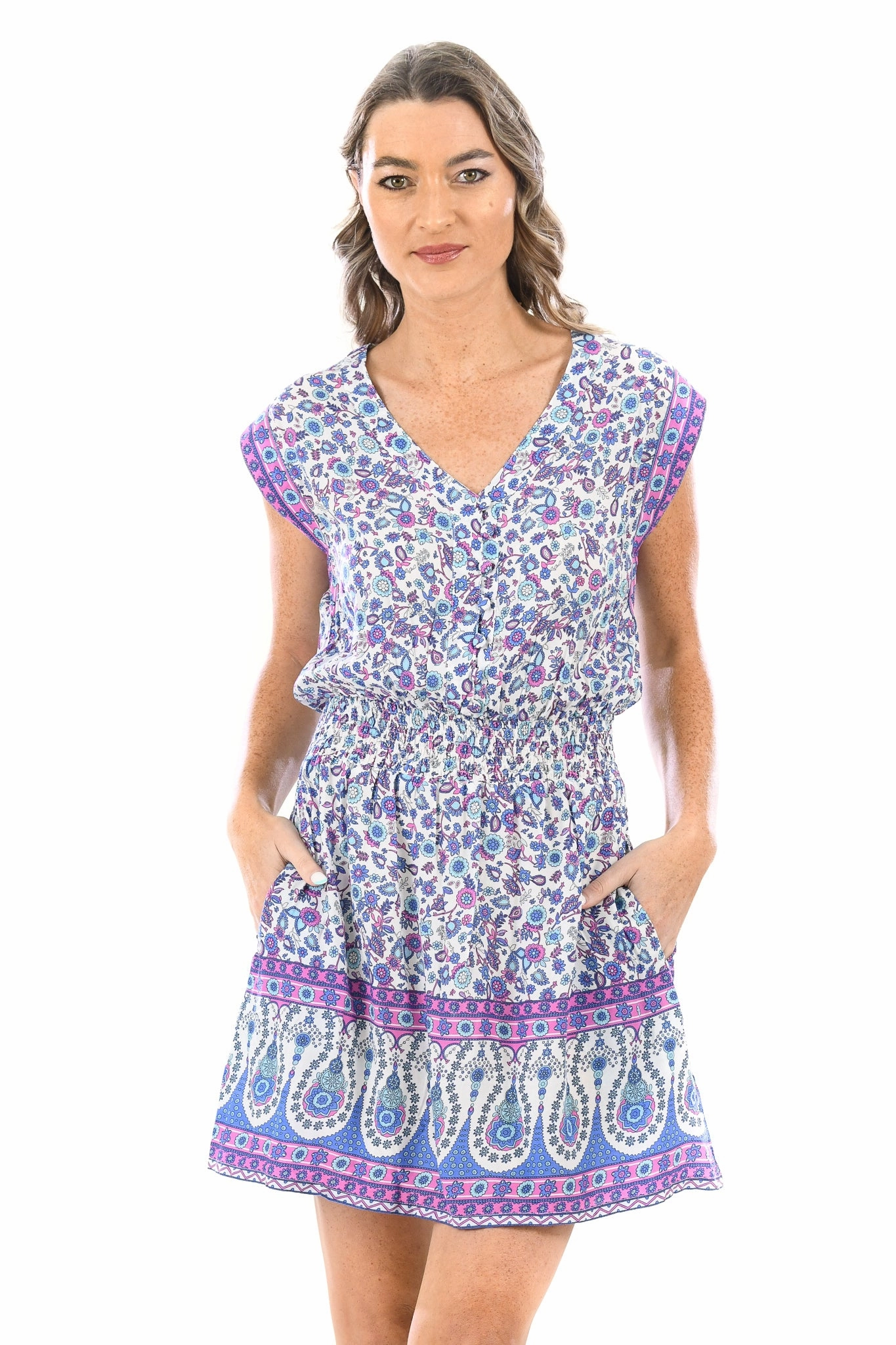Anna Dress / Lavender Rhinestone-Detail