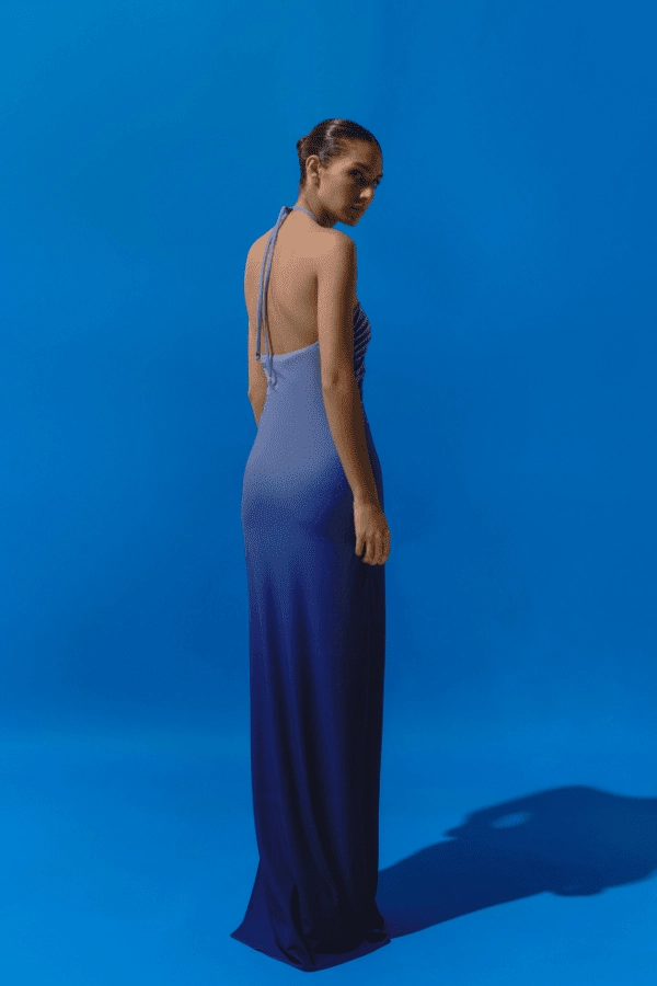 Understated Charm Bari Dress Lapis Lazuli