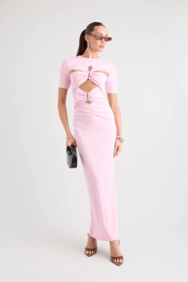 and Effortless fit dress. Tailored Piece Florence Dress Pink