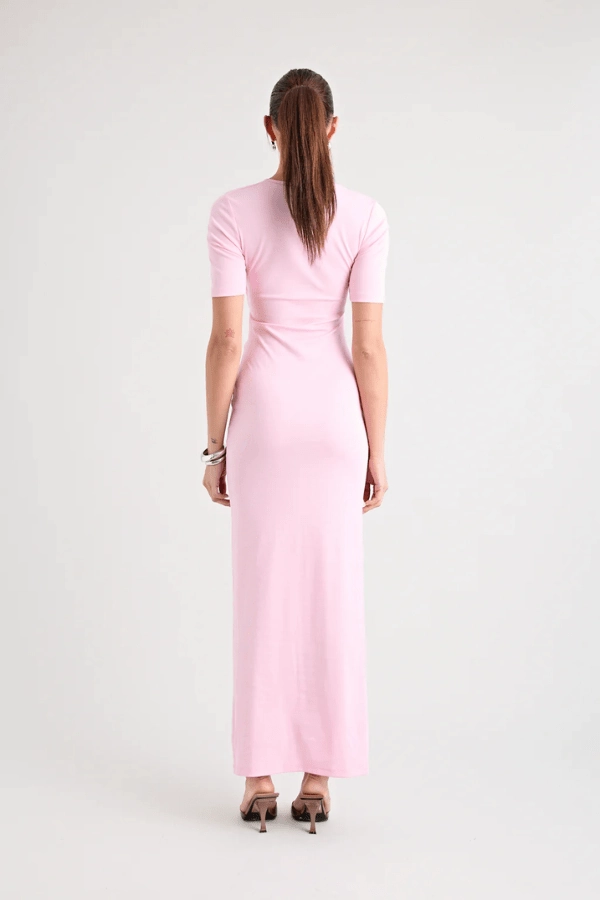 Luxe Look ElasticWaistband Florence Dress Pink