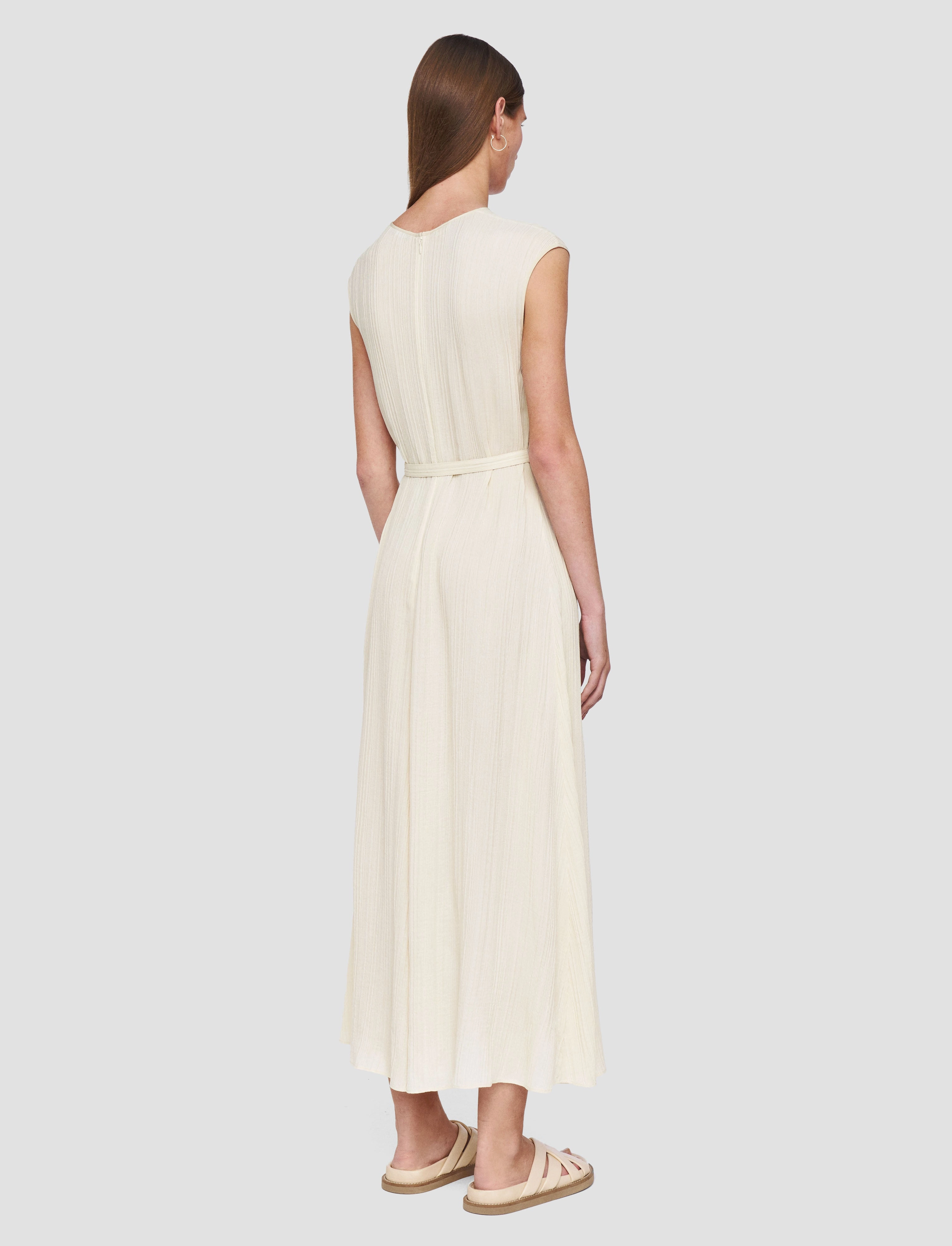 Garnier Pleat Jacquard Dress Chic Vibe Easy Wrap