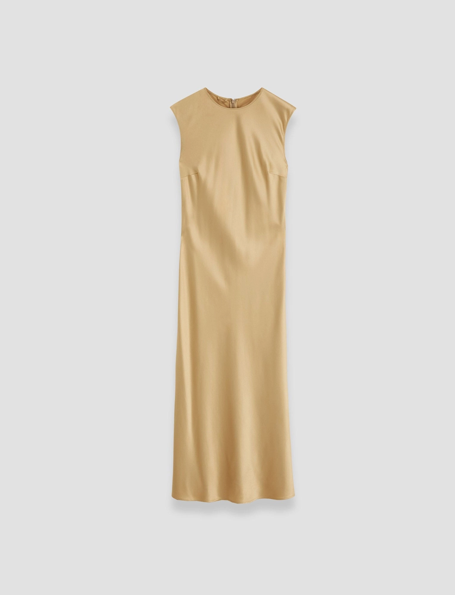 V Neckline Charming Comfort Garnier Silk Satin Dress