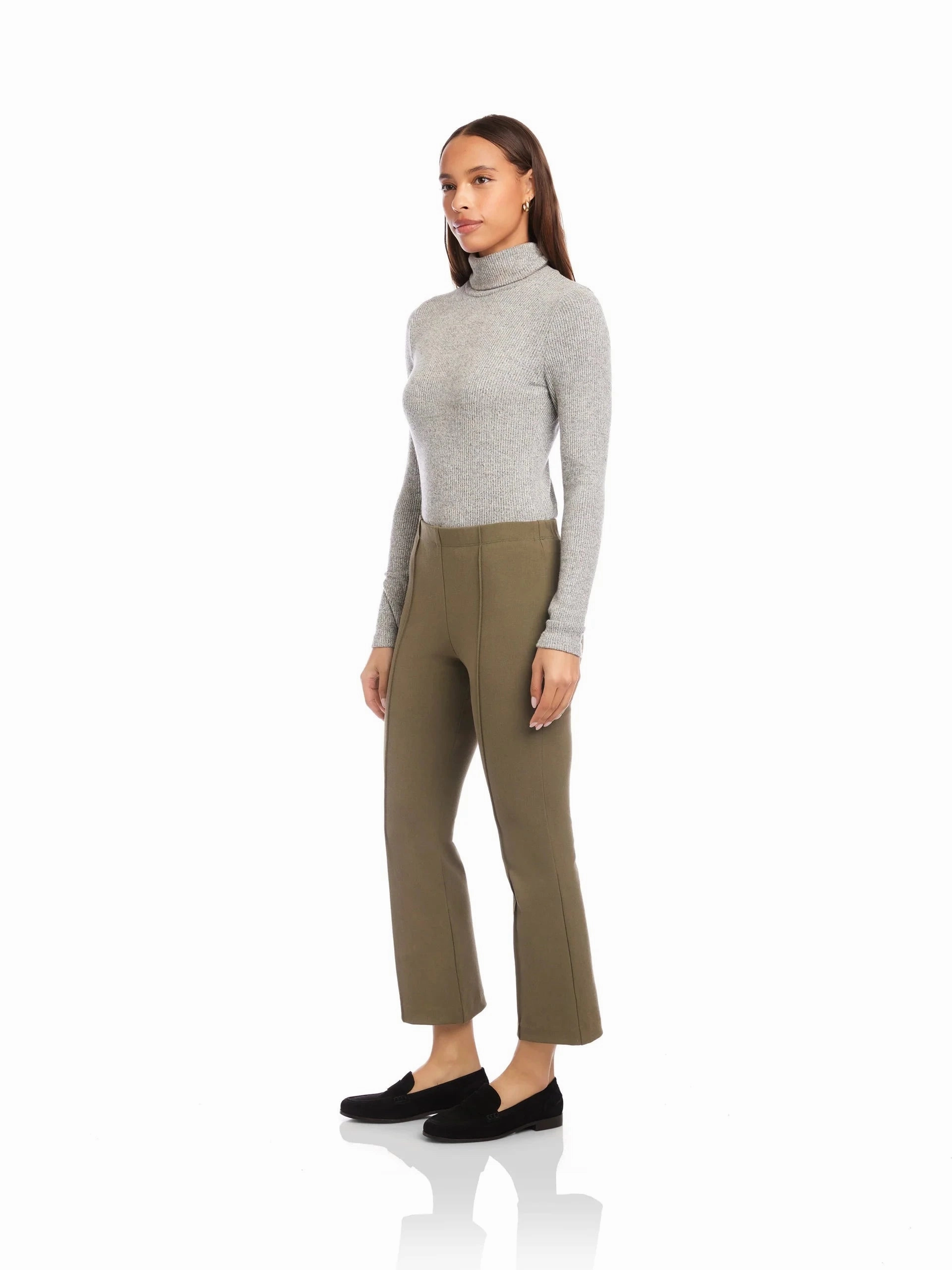 Performance Fit Sigourney Pintuck Pants Light Olive