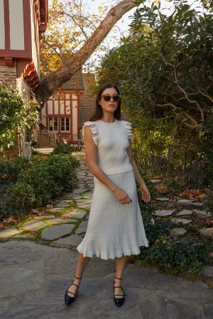 Gene Knit Skirt - Ivory