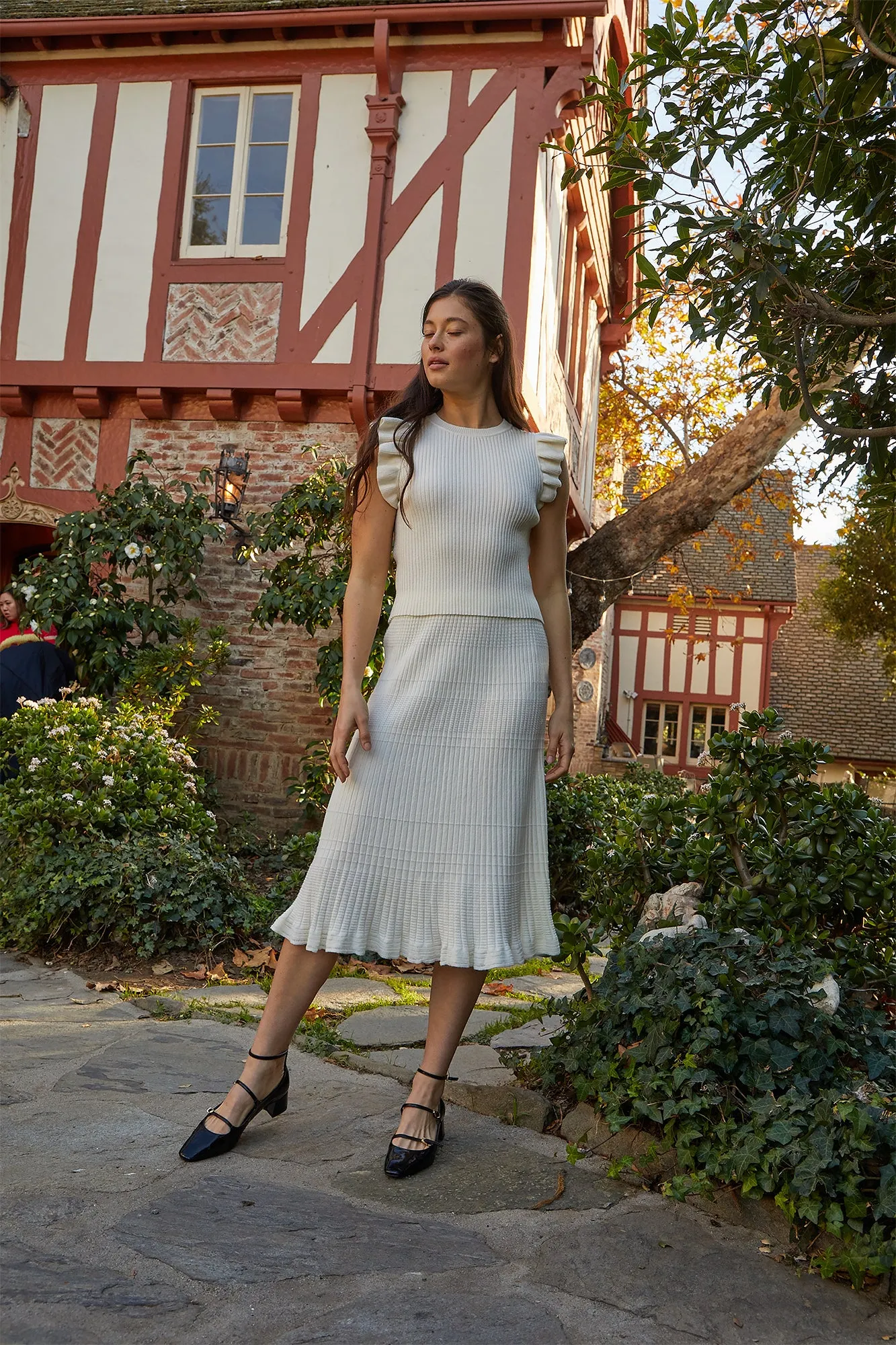 Gene Knit Skirt - Ivory