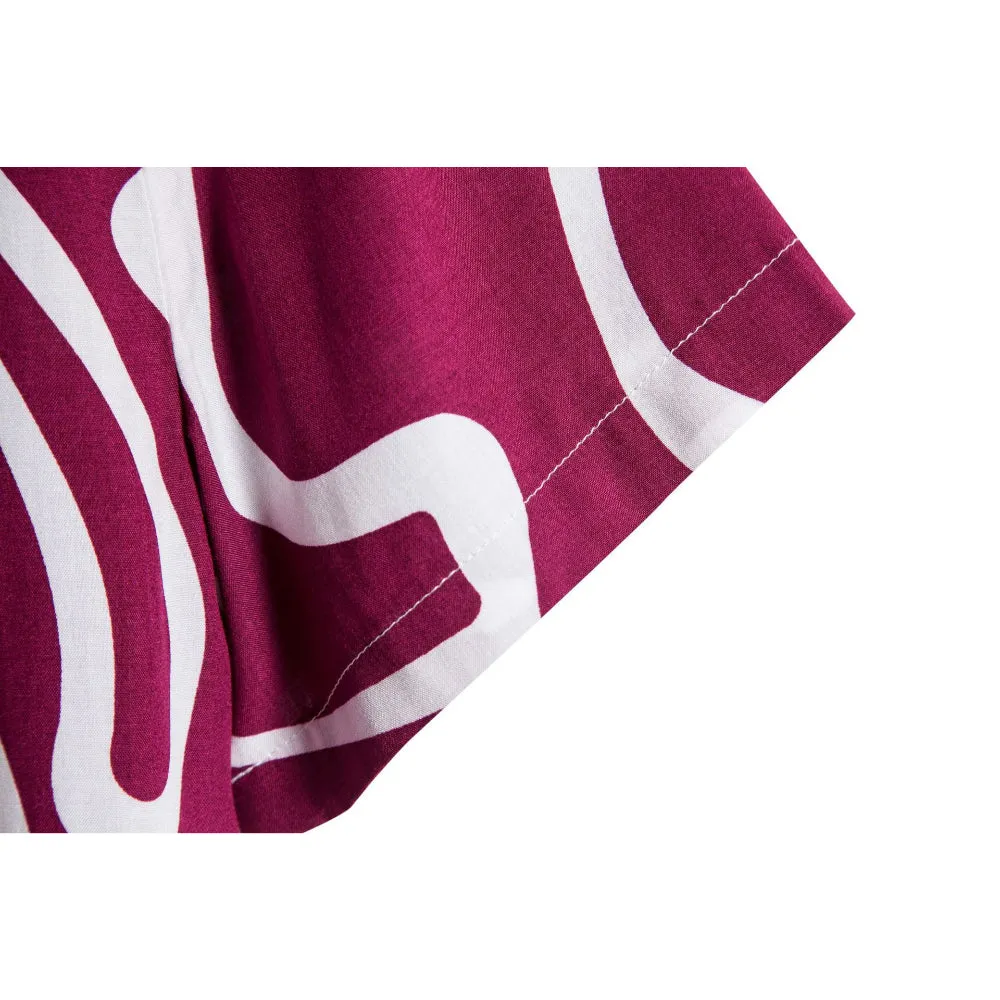 Geometric Print Short Sleeve Shirt