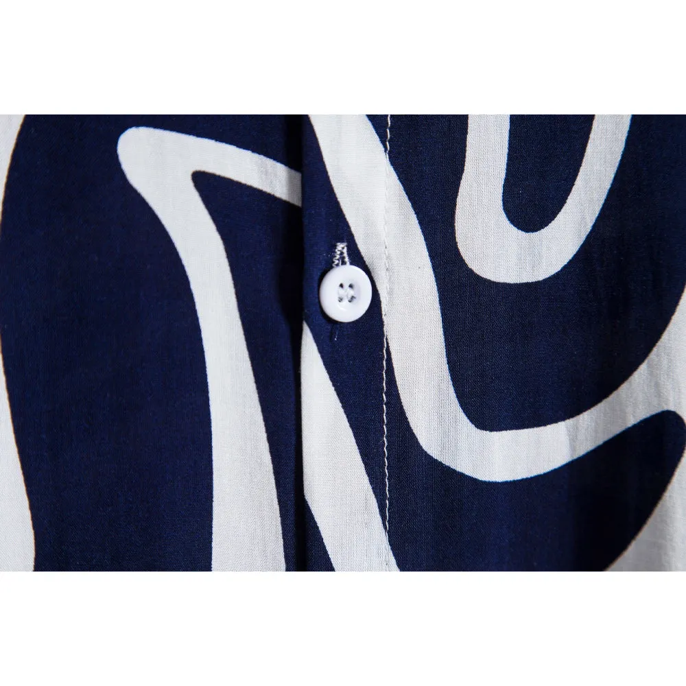 Geometric Print Short Sleeve Shirt