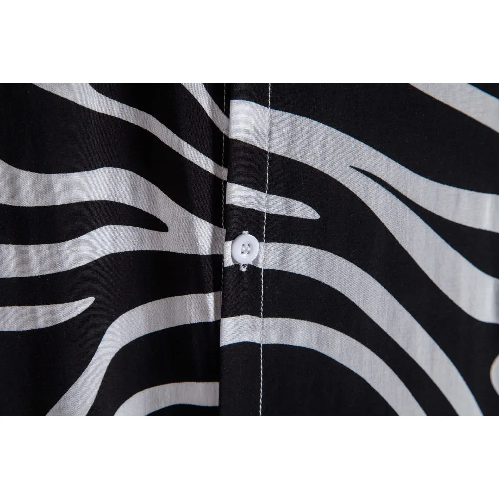 Geometric Print Short Sleeve Shirt