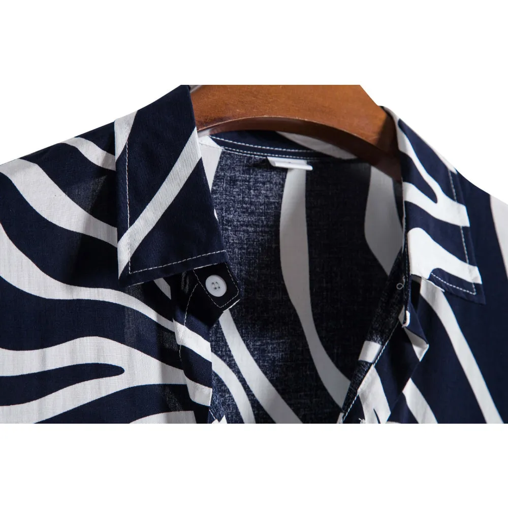 Geometric Print Short Sleeve Shirt
