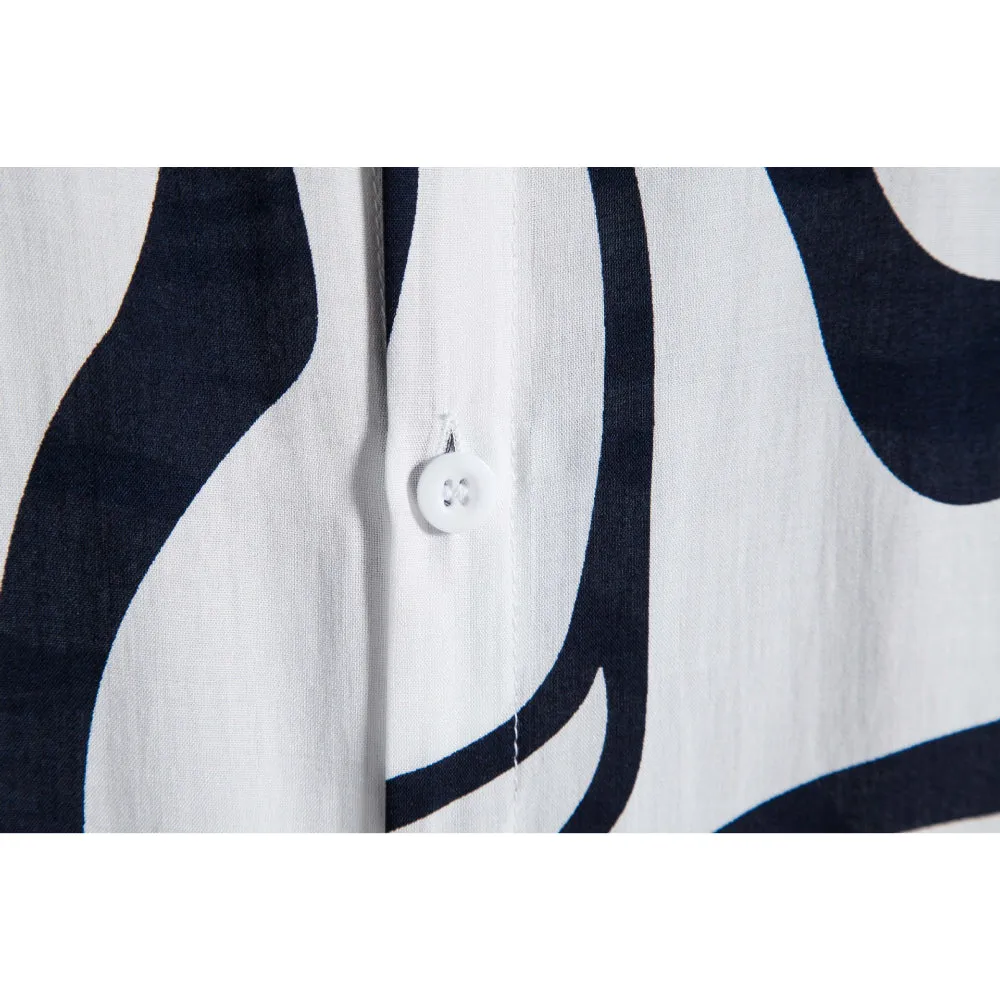 Geometric Print Short Sleeve Shirt