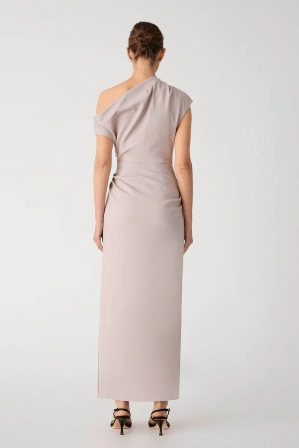 Gia Midi Dress Faded Silver Soft-touch