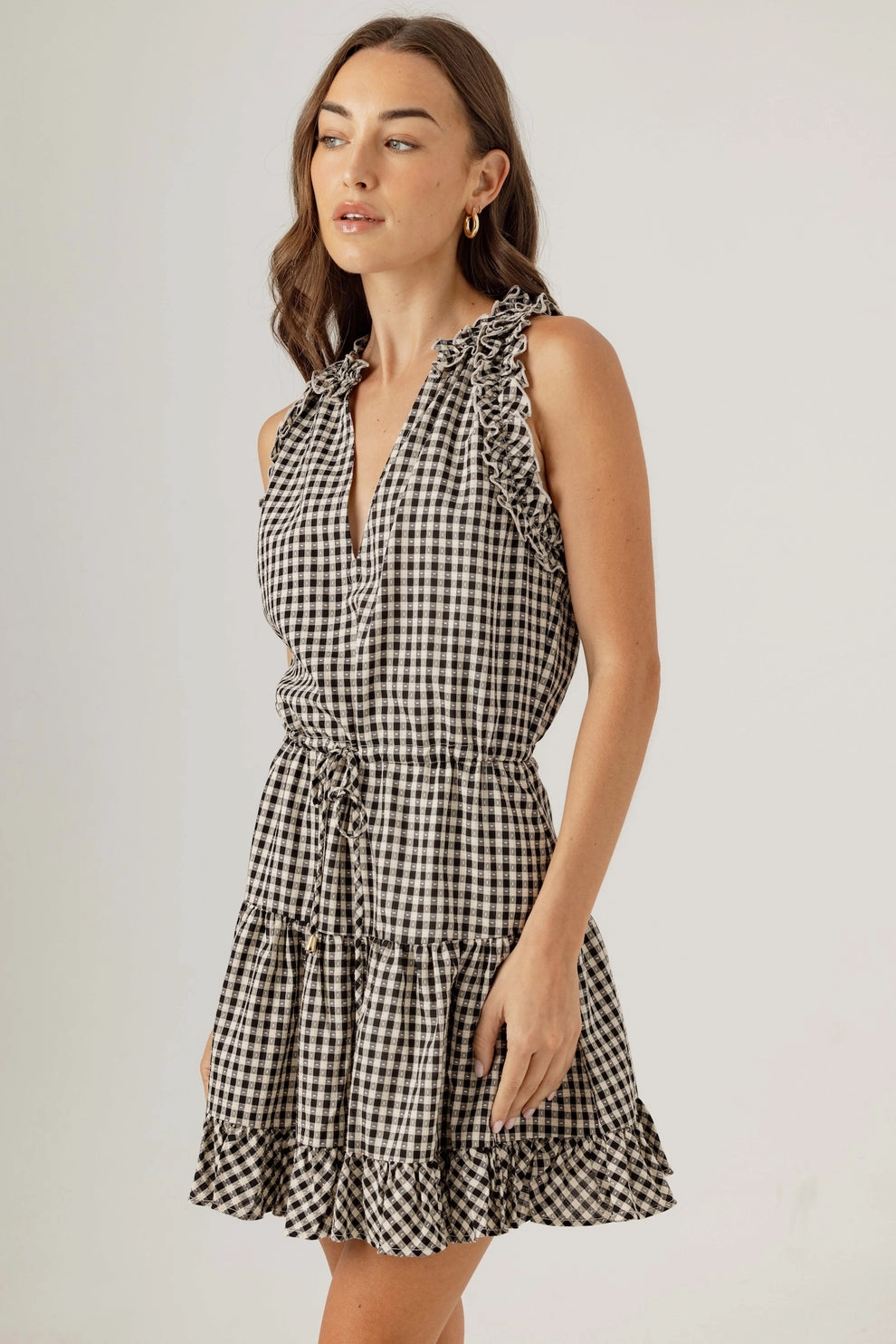 GINGHAM BLISSE DRESS Elegant Appearance