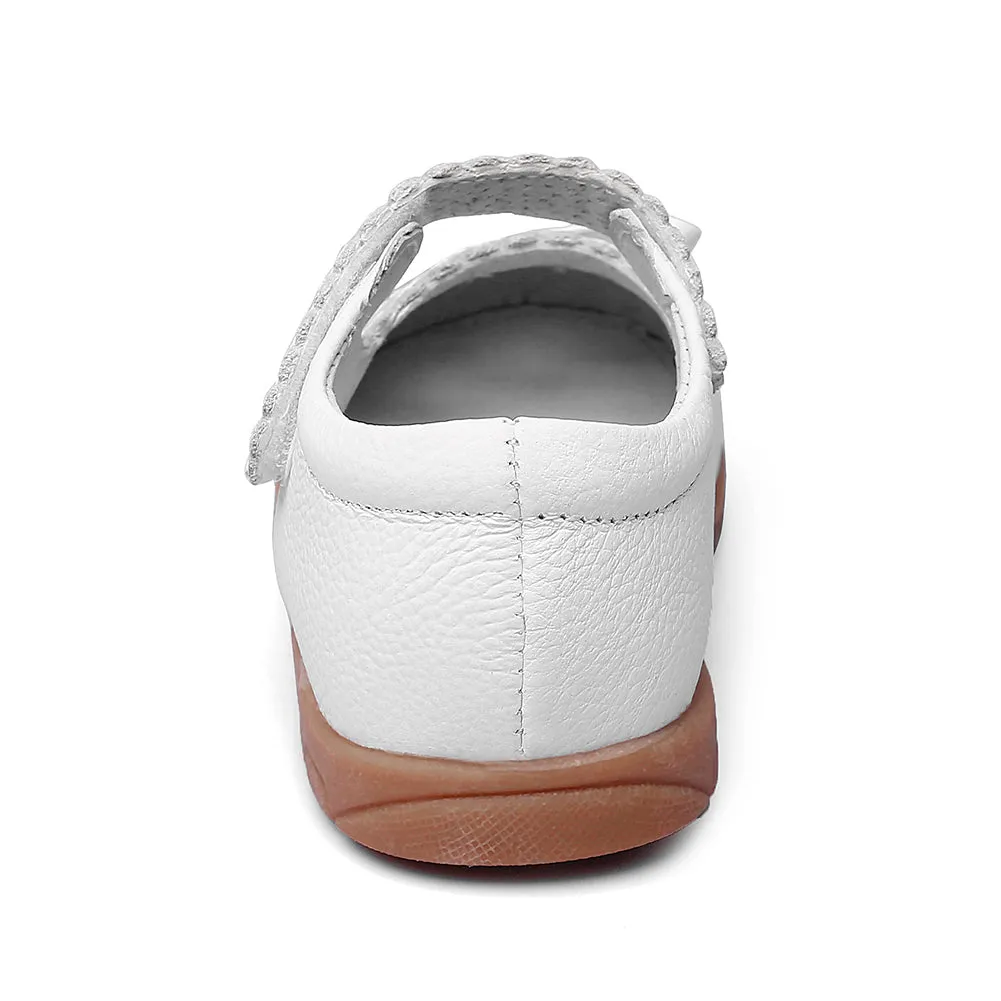 Girls Bowknot Mary Jane Flats Wedding Princess Dress Flat shoes (Toddler/Little Kid)