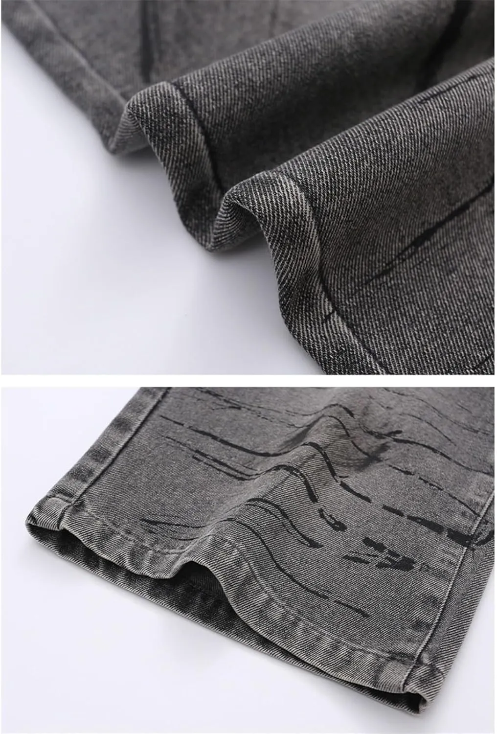 Girls Retro Streetwear Wash Jeans Elastic Waist Elastic Waist Relaxed Fit Denim Pants Street Hip Hop Pants
