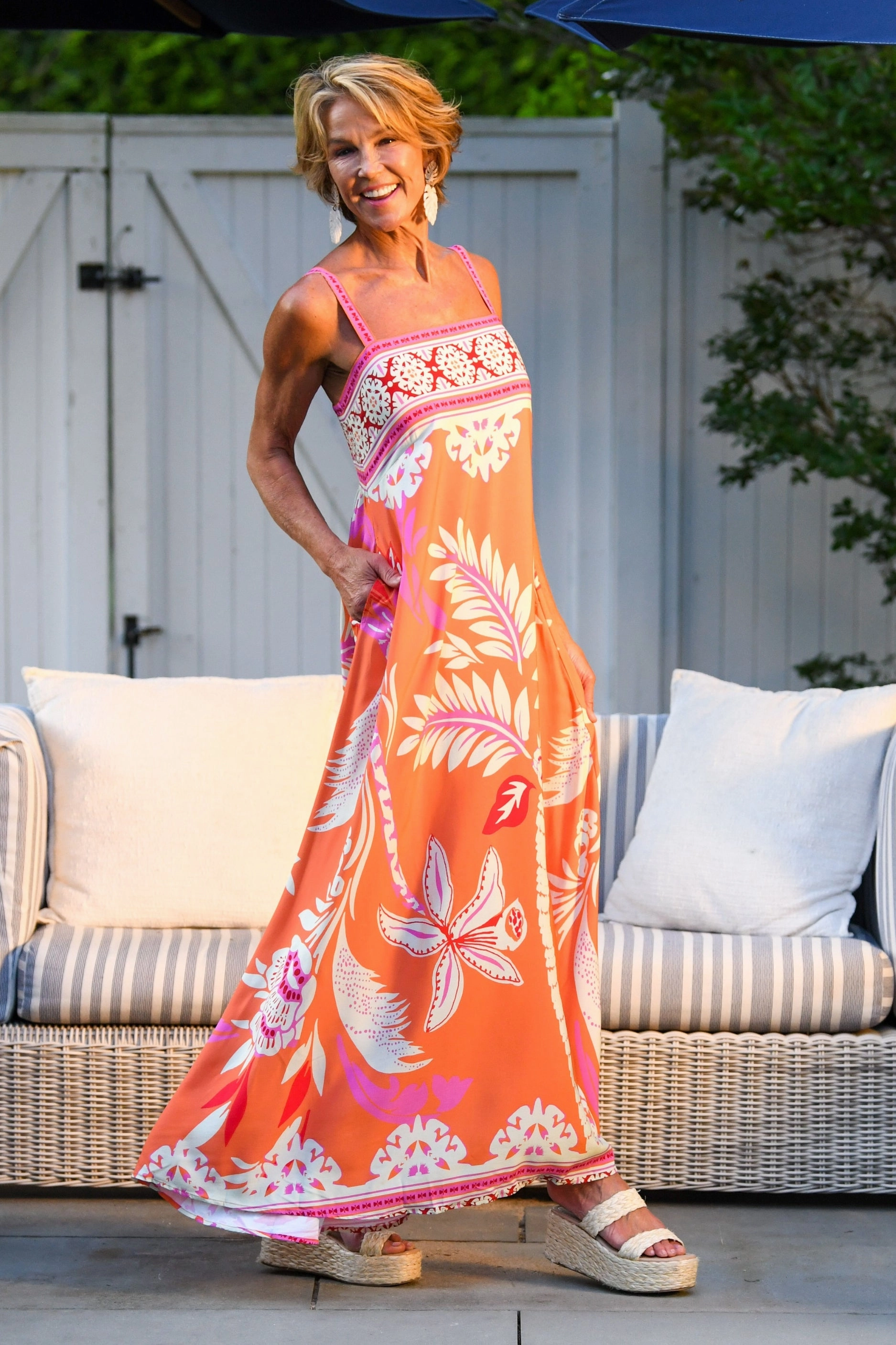 Cool Form All-Purpose Comfort Giselle Dress / Orange Palm