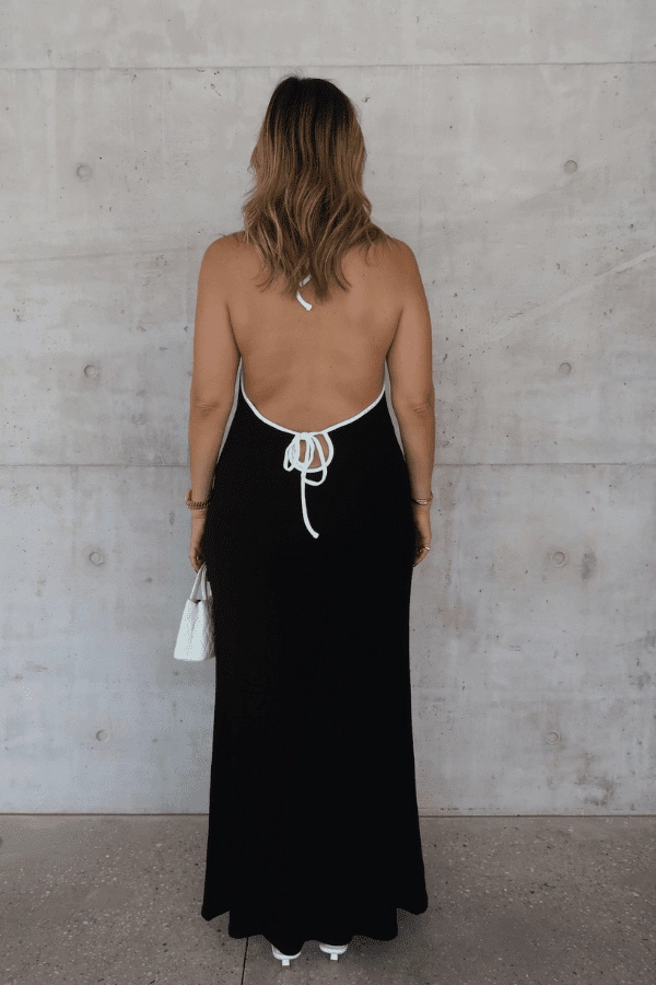 Charlie Maxi Dress Black Coastal Soft