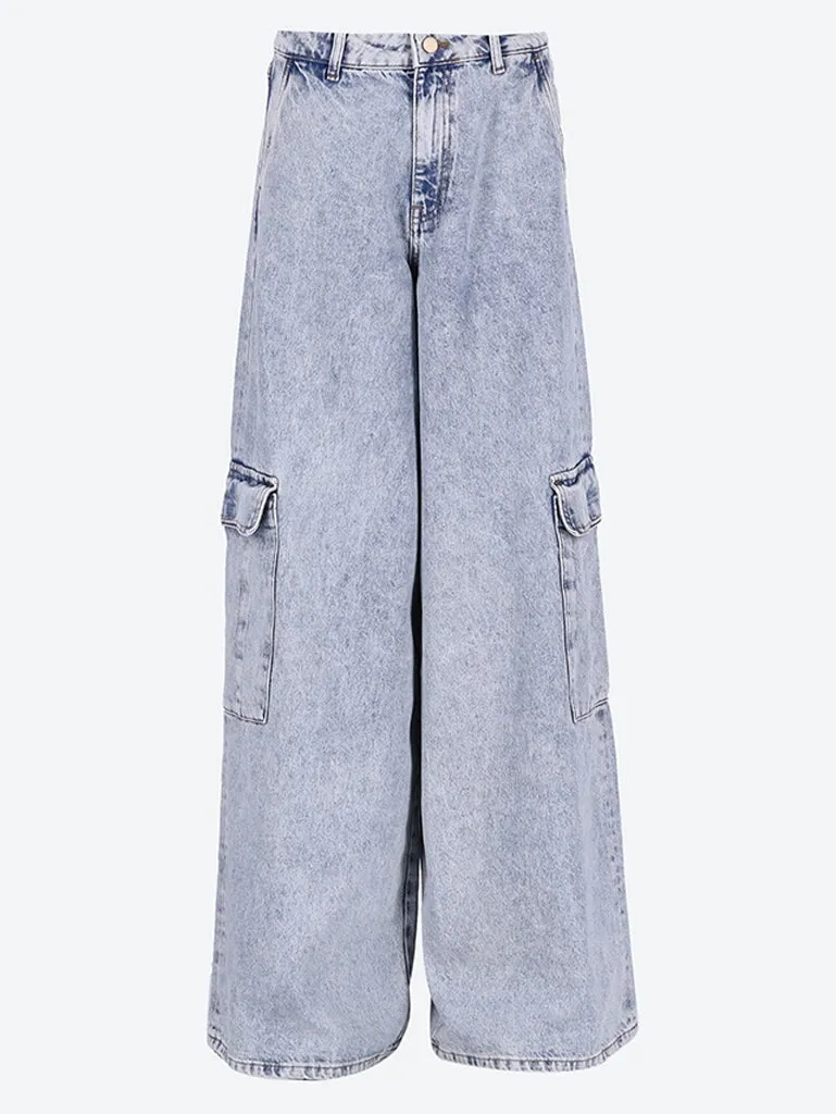 Gnome flared cargo jeans