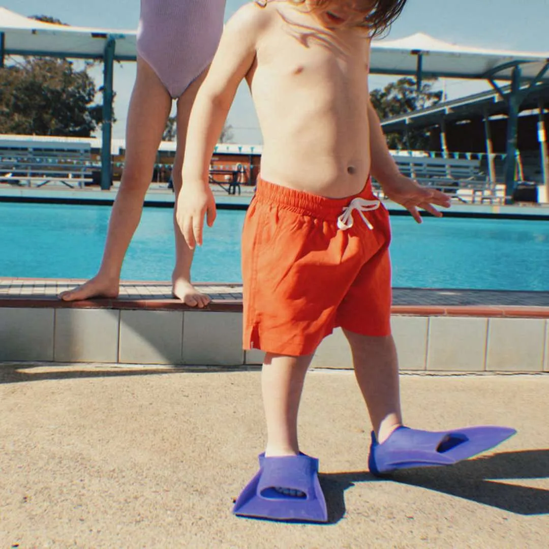 Golden Child Kids Board Shorts - Racer Red