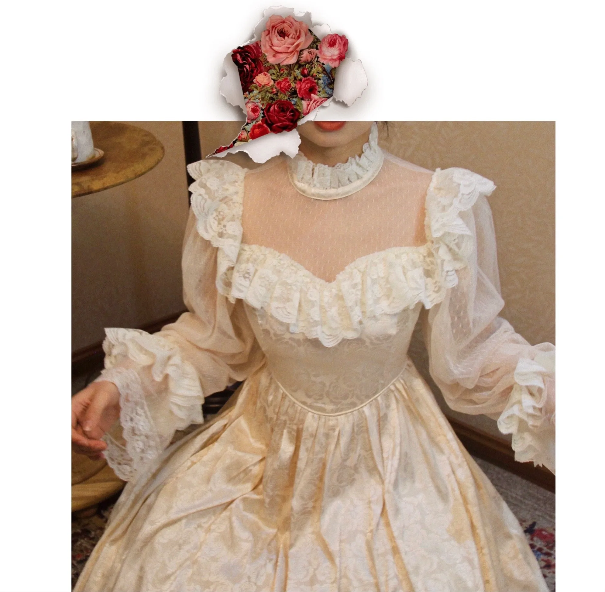 Golden Dreams Romantic Royalcore Victorian Fairy Princess Dress