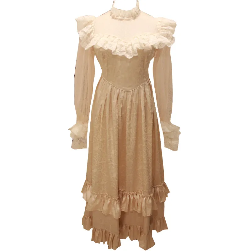 Golden Dreams Romantic Royalcore Victorian Fairy Princess Dress