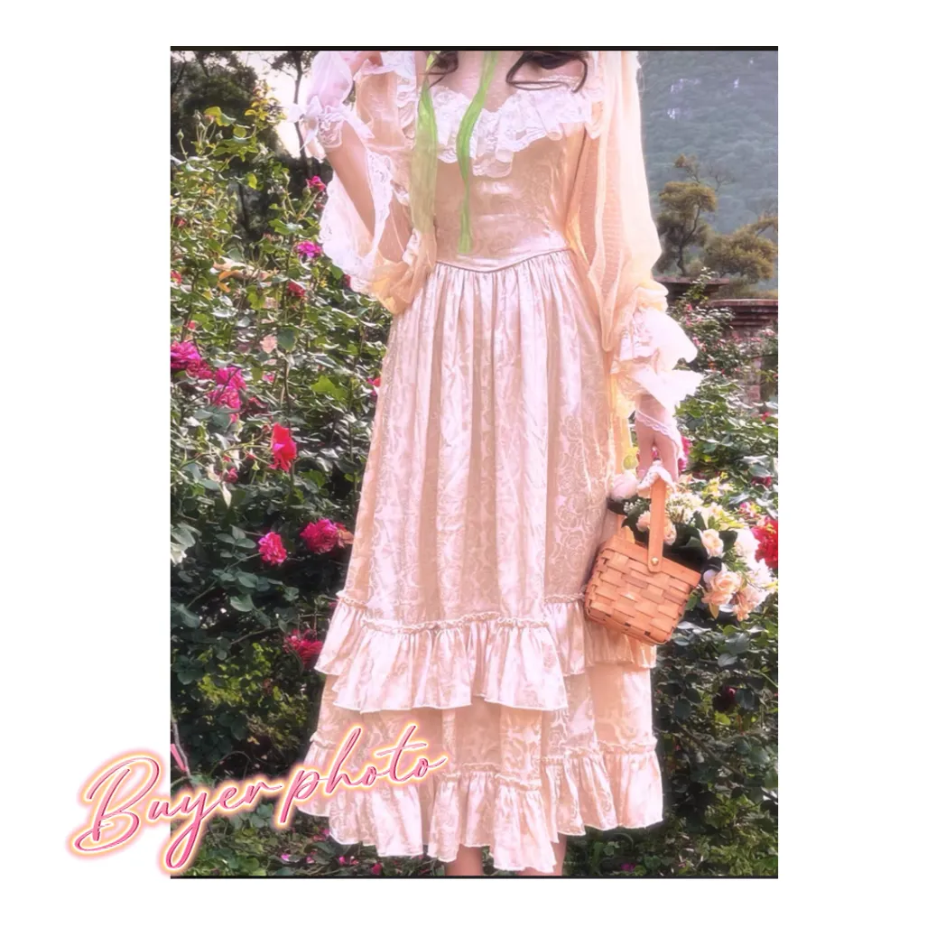 Golden Dreams Romantic Royalcore Victorian Fairy Princess Dress