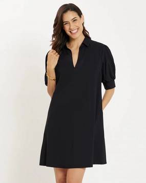 Jude Connally Emerson Dress Lightweight Jude Cloth in Black Casual Fit Chic Casual Wear