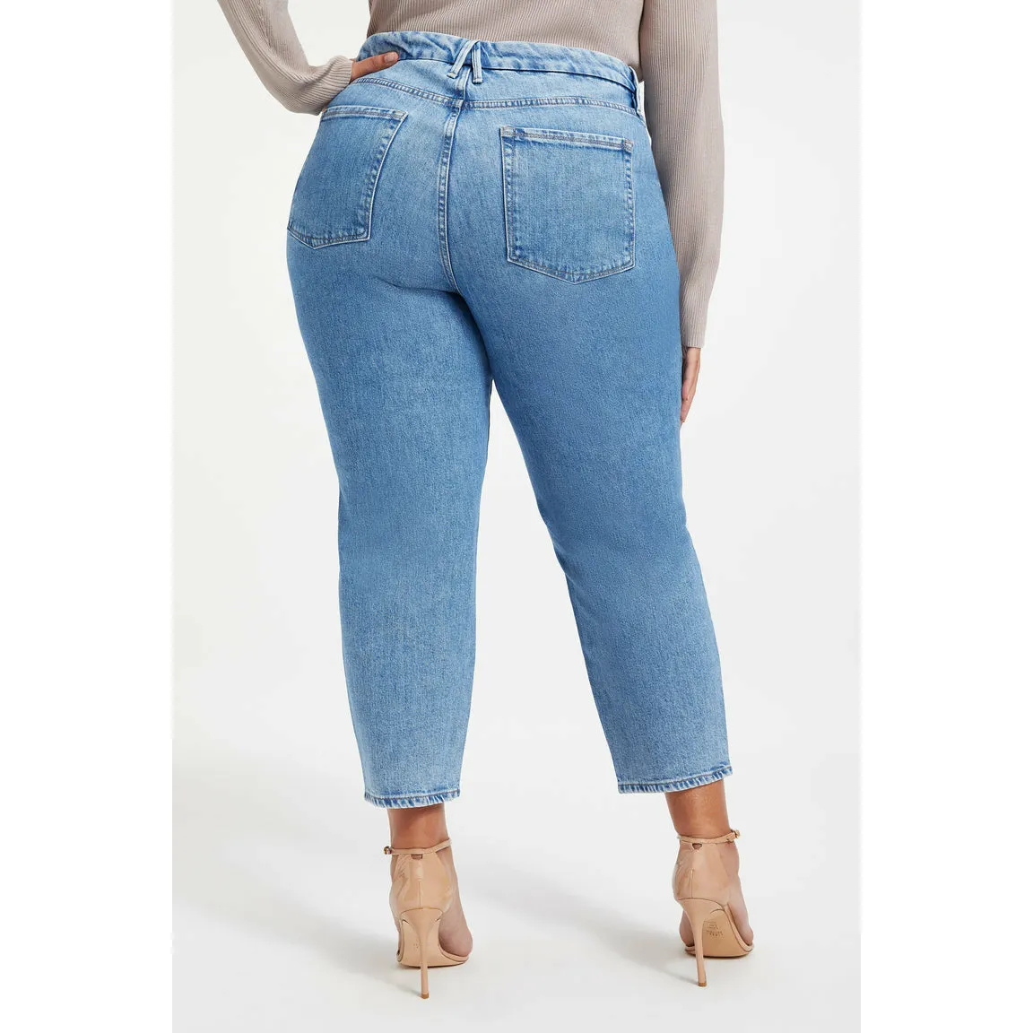 Good American Mom Jean | INDIGO047 Wash