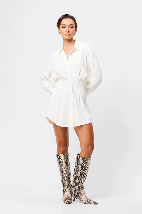 Good Intentions Mini Dress White City Essential