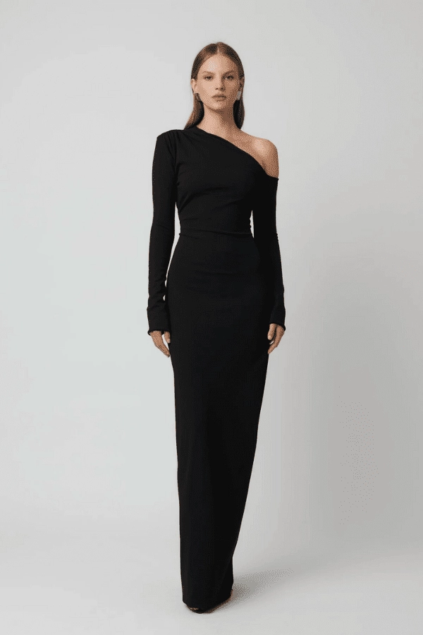 Tailored Piece Flower Grace Cayley Gown Black
