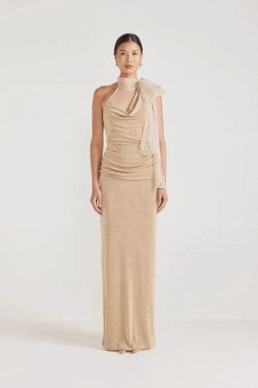 Music-Concert Antionette Dress Champagne Beige