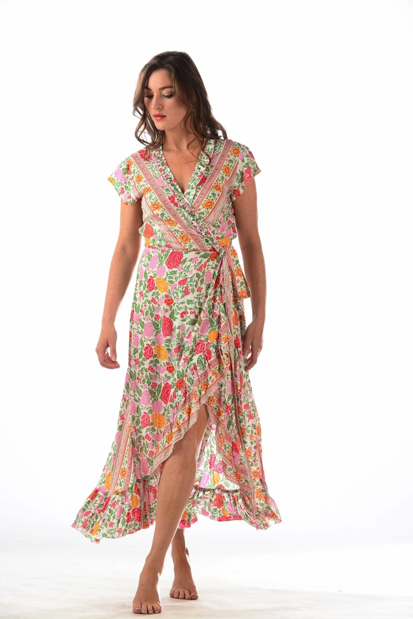 Dreamy Motion Voyager Dress / White Rose