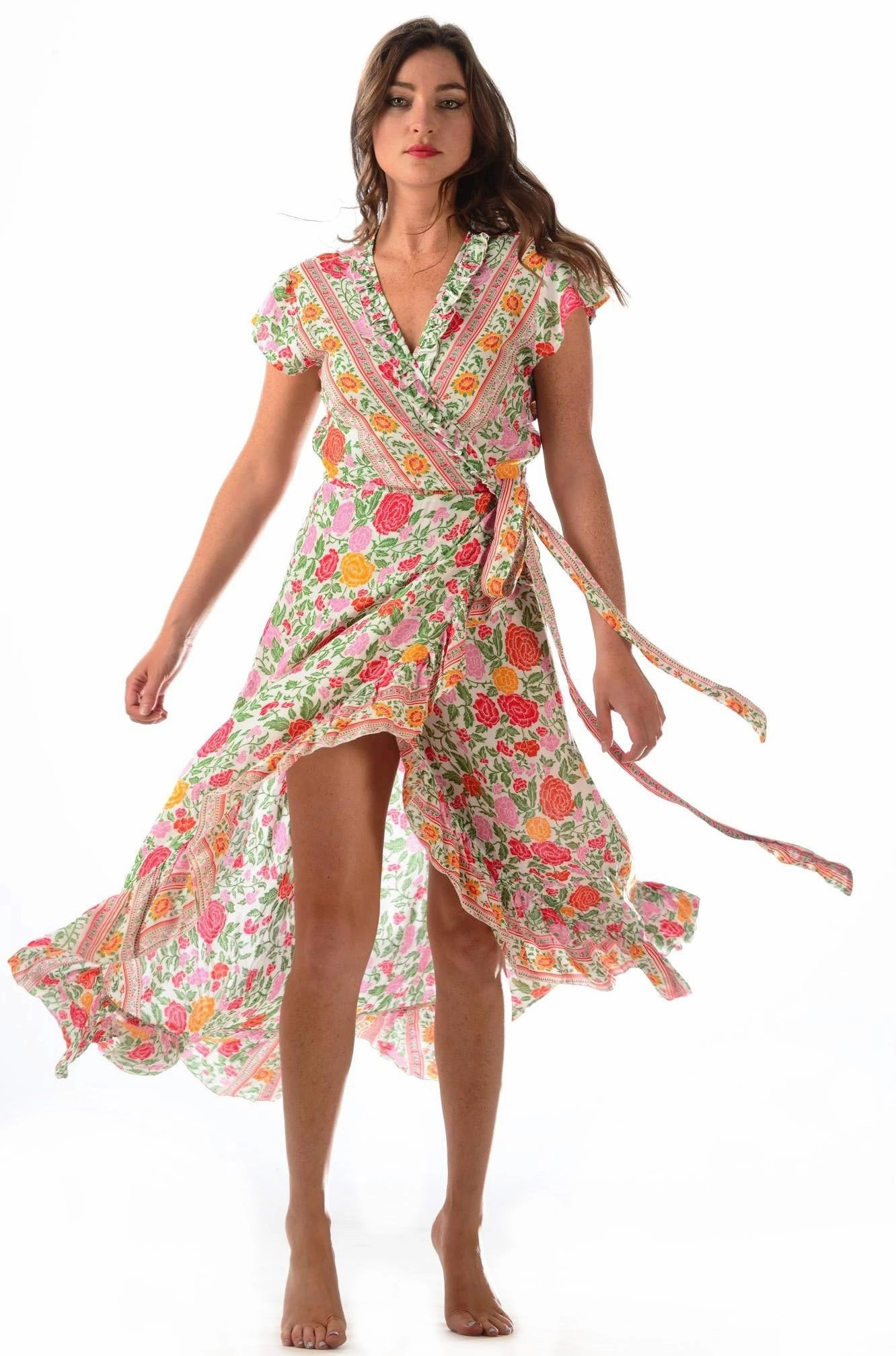 Voyager Dress / White Rose Functional Fit Subtle Flex