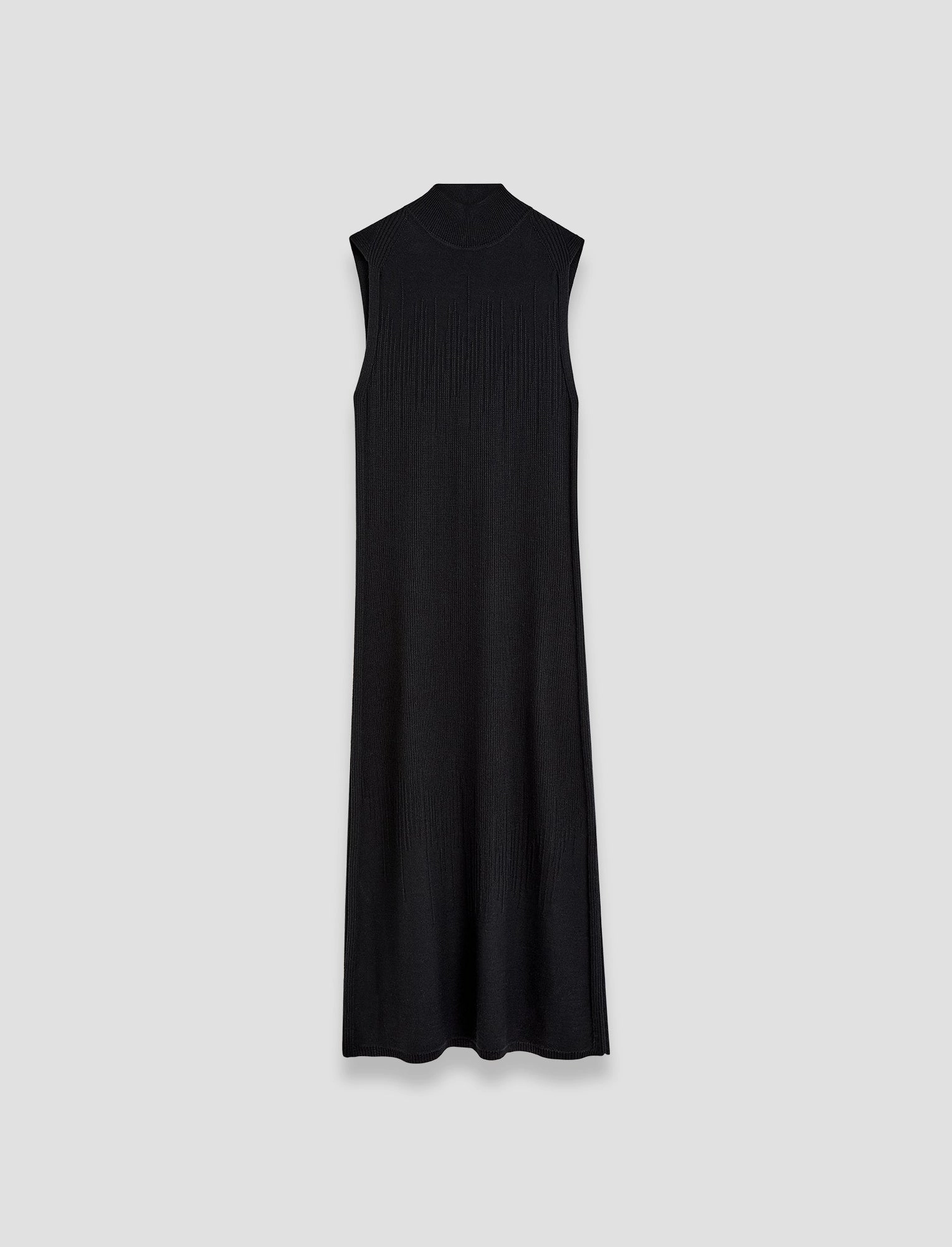 Gradient Stitch High Neck Dress Flowy casual dress