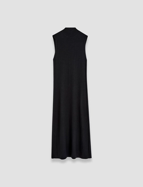 Gradient Stitch High Neck Dress Flowy casual dress